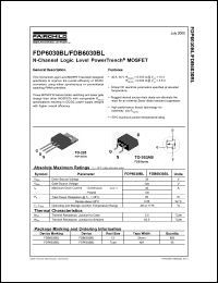 Click here to download FDB6030BL_NL Datasheet