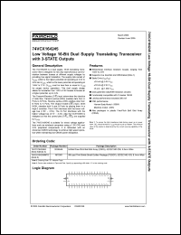 Click here to download 74VCX164245G Datasheet