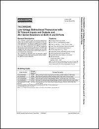 Click here to download 74LCXR2245WMX Datasheet