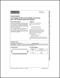 Click here to download 74ALVC16240MTDX Datasheet