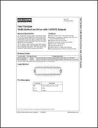Click here to download 74ACTQ16244SSCX_NL Datasheet
