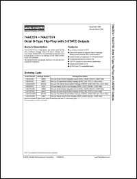 Click here to download 74ACT574SCX_NL Datasheet