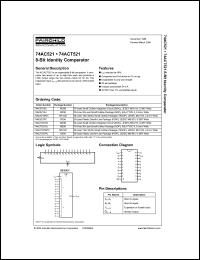 Click here to download 74AC521SCX_NL Datasheet