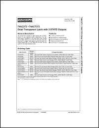 Click here to download 74ACT373SC_NL Datasheet