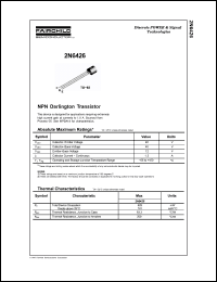 Click here to download 2N6426_D26Z Datasheet