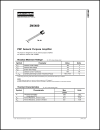 Click here to download 2N5400_D75Z Datasheet