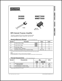 Click here to download 2N5088TF Datasheet