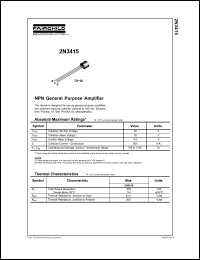 Click here to download 2N3415_D26 Datasheet