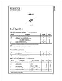 Click here to download 1N4151TR Datasheet