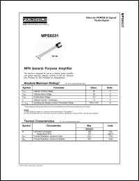 Click here to download MPS6531_D26 Datasheet