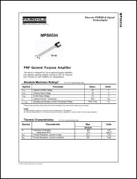 Click here to download MPS6534_D75Z Datasheet