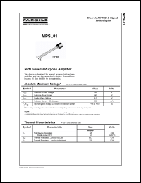 Click here to download MPSL01_D26 Datasheet