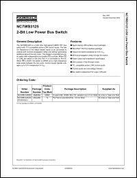 Click here to download NC7WB3125L8X Datasheet