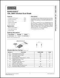 Click here to download RURG1520CC_NL Datasheet