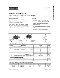 Click here to download FDP7045L_NL Datasheet