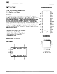 Click here to download 74F552PCQR Datasheet