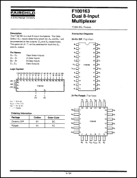 Click here to download F100163DCQR Datasheet