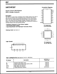 Click here to download 74F257DCQR Datasheet