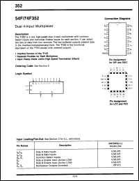 Click here to download 74F352PCQM Datasheet