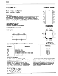 Click here to download 54F353DM Datasheet