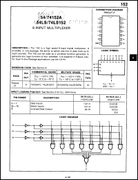 Click here to download 74LS152PC Datasheet
