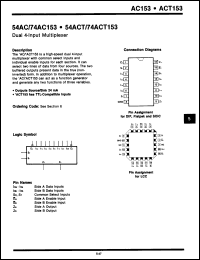 Click here to download 54ACT153LM Datasheet