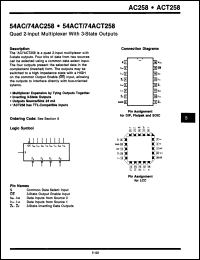 Click here to download 54AC258LM Datasheet