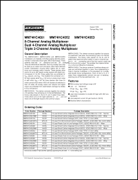 Click here to download MM74HC4053NX Datasheet