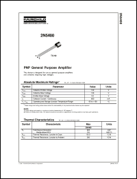 Click here to download 2N5400_01 Datasheet
