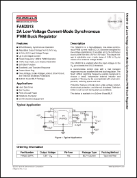 Click here to download FAN2013MPX Datasheet
