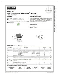 Click here to download FDD4243 Datasheet