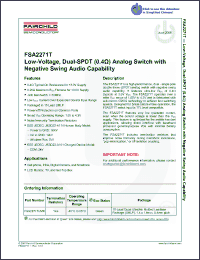 Click here to download FSA2271T Datasheet