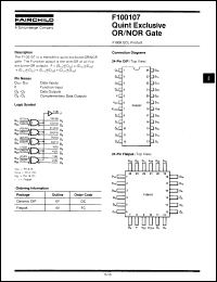 Click here to download F100107FCQR Datasheet