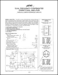 Click here to download UA747PC Datasheet