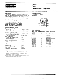 Click here to download UA772LTC Datasheet