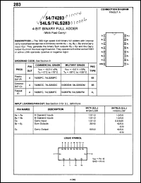 Click here to download 74LS283FCQR Datasheet