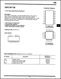 Click here to download 74F138DCQR Datasheet