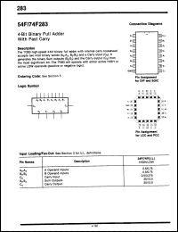 Click here to download 74F283FCQR Datasheet