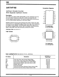 Click here to download 54F192LMQB Datasheet