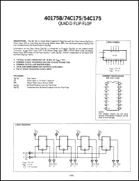Click here to download 40175BFCQR Datasheet