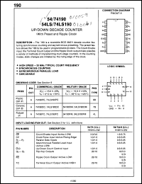 Click here to download 54190DM Datasheet