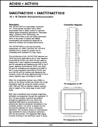 Click here to download 54ACT1010-70DC Datasheet