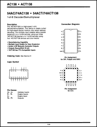 Click here to download 54ACT138DM Datasheet