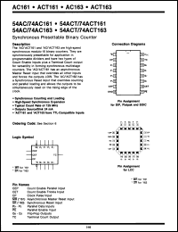 Click here to download 54AC161FMQB Datasheet
