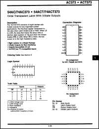 Click here to download 54ACT373FM Datasheet
