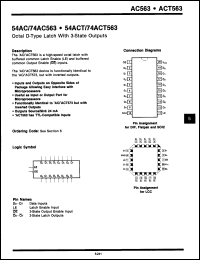 Click here to download 54AC563FM Datasheet