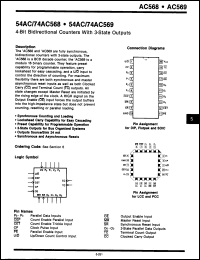 Click here to download 54AC568DMQB Datasheet