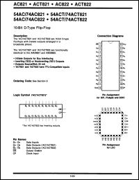 Click here to download 74ACT821PC Datasheet