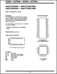 Click here to download 74AC843PC Datasheet