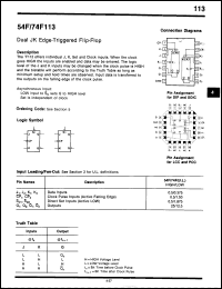 Click here to download 74F113PCQM Datasheet